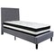 Flash Furniture Roxbury Twin Platform Bed Set, Light Gray SL-BM-25-GG - alternate 4